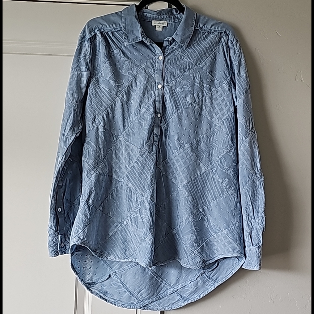 Sundance Simply Shannon Patchwork Buttoned Shirt - image 3